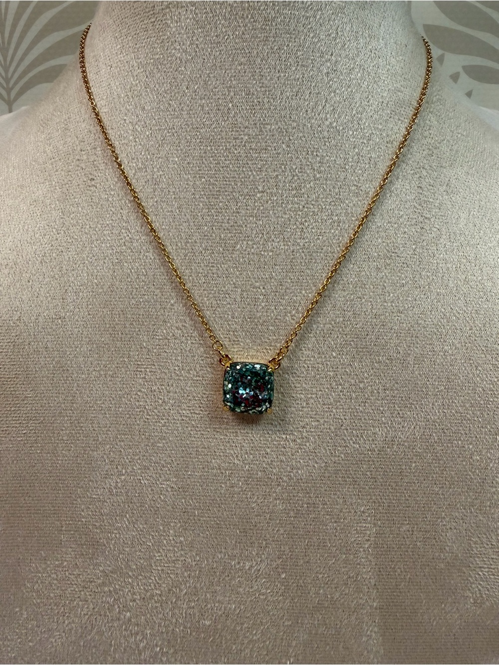 NWT Kate Spade Cause A Stir Turquoise & Gold Necklace